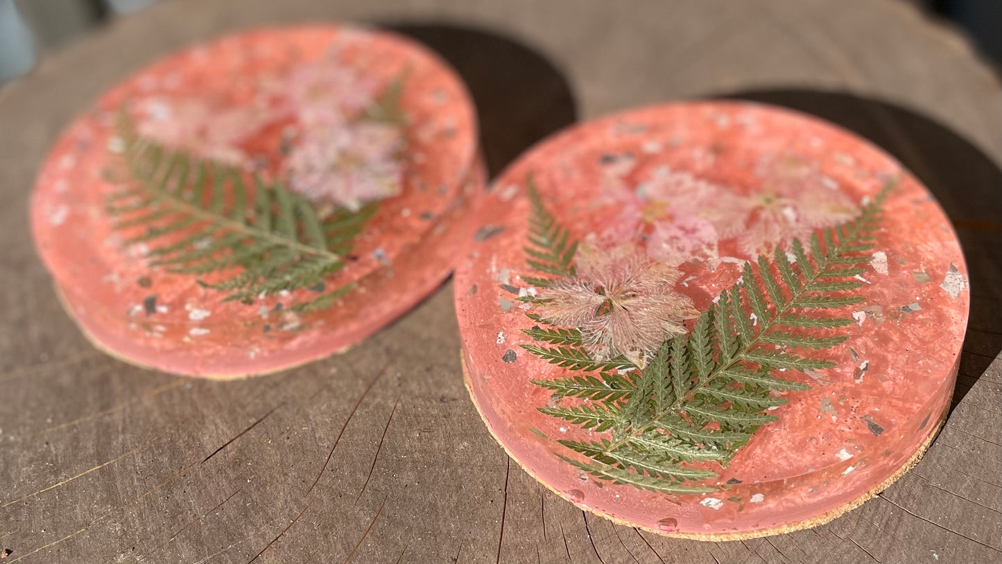 Flower Coasters