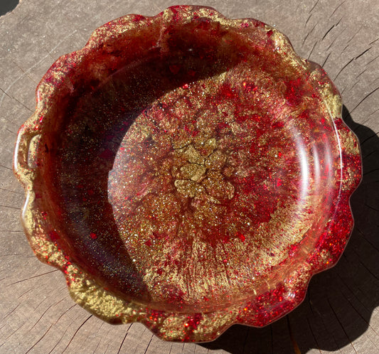 Red & Gold Dish